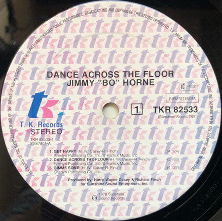 Jimmy "Bo" Horne : Dance Across The Floor (LP, Album)