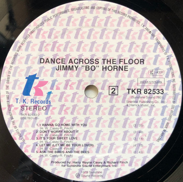 Jimmy "Bo" Horne : Dance Across The Floor (LP, Album)