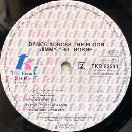 Jimmy "Bo" Horne : Dance Across The Floor (LP, Album)