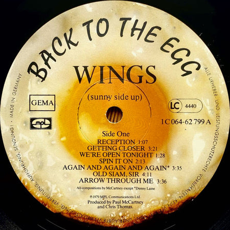Wings (2) : Back To The Egg (LP, Album)