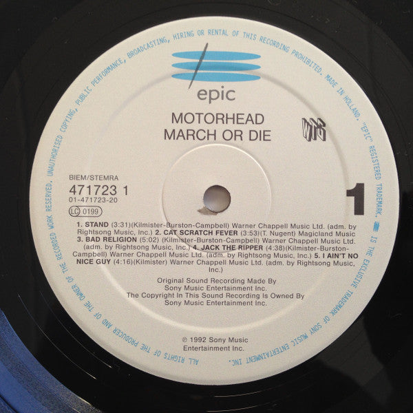 Motörhead : March Ör Die (LP, Album)