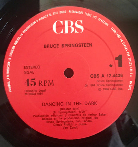 Bruce Springsteen : Dancing In The Dark (12", Maxi, RP)