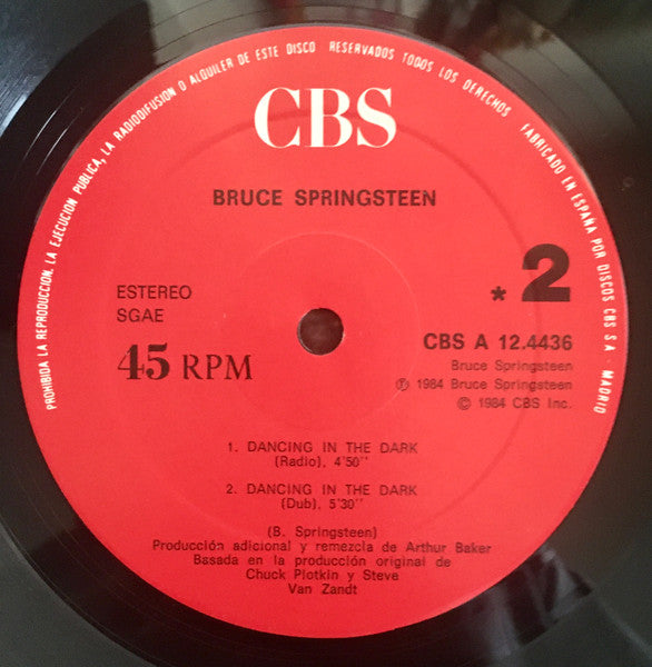Bruce Springsteen : Dancing In The Dark (12", Maxi, RP)