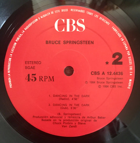Bruce Springsteen : Dancing In The Dark (12", Maxi, RP)