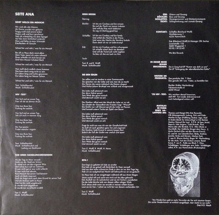 Schliessmuskel : Sehet, Welch Ein Mensch! (LP, Album)