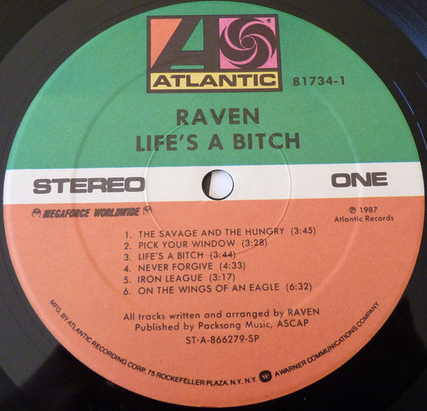 Raven (6) : Life's A Bitch (LP, Album)
