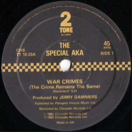 The Special AKA : War Crimes (10", Single)
