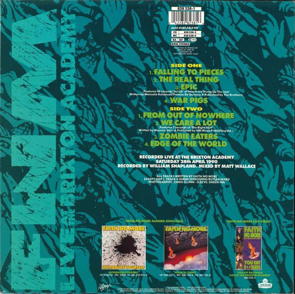 Faith No More : Live At The Brixton Academy (LP, Album)