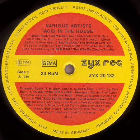 Various : Acid In The House (LP, Comp)