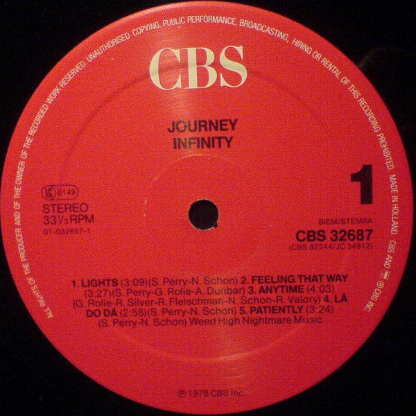 Journey : Infinity (LP, Album, RE)
