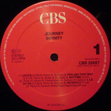 Journey : Infinity (LP, Album, RE)