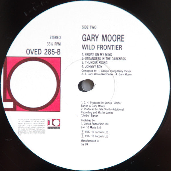 Gary Moore : Wild Frontier (LP, Album, RE)
