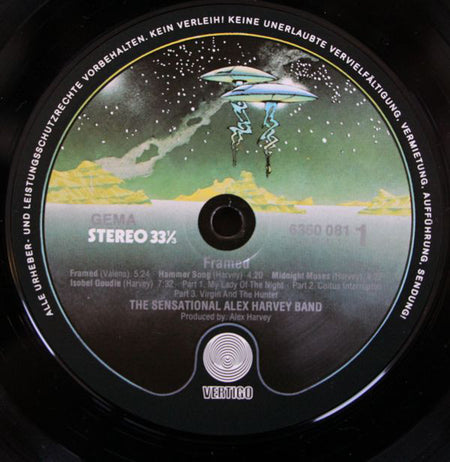 The Sensational Alex Harvey Band : Framed (LP, Album, RP, Gat)