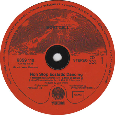 Soft Cell : Non Stop Ecstatic Dancing (LP, Album)