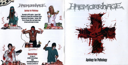 Haemorrhage : Apology For Pathology (CD, Album, Enh)