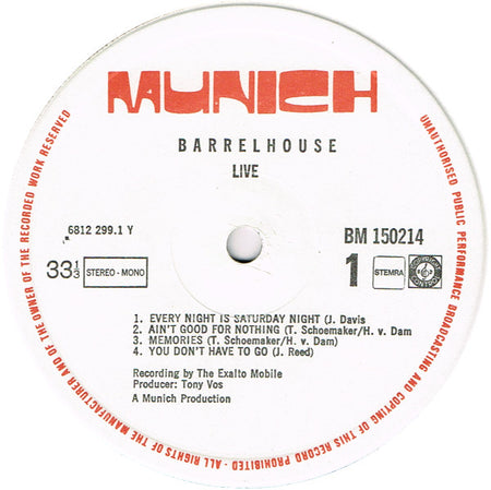 Barrelhouse : Hard To Cover (LP, Album)