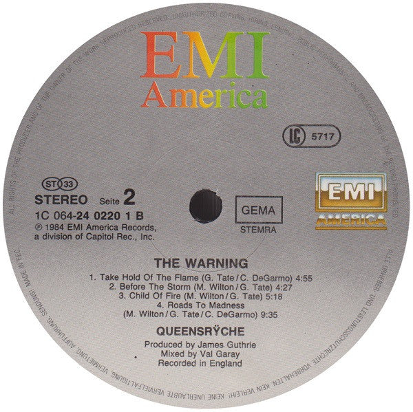 Queensrÿche : The Warning (LP, Album)
