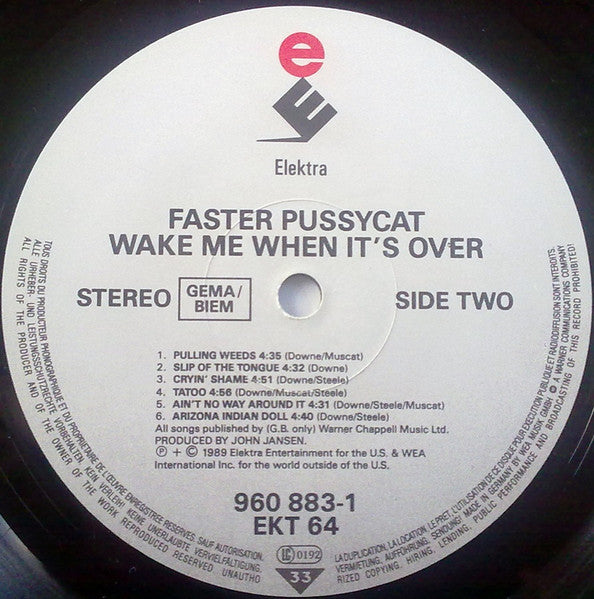 Faster Pussycat : Wake Me When It's Over (LP, Album)