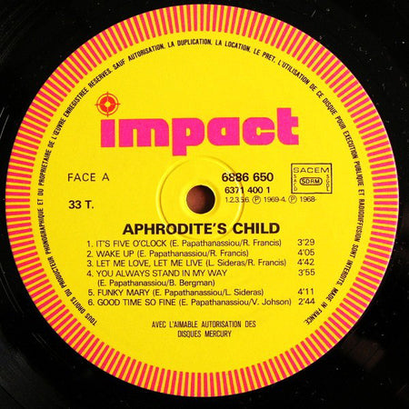 Aphrodite's Child : Aphrodite's Child (LP, Comp, RE)