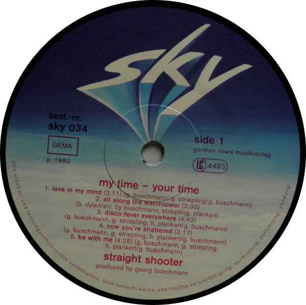 Straight Shooter - My Time - Your Time (LP) (Near Mint (NM or M-))
