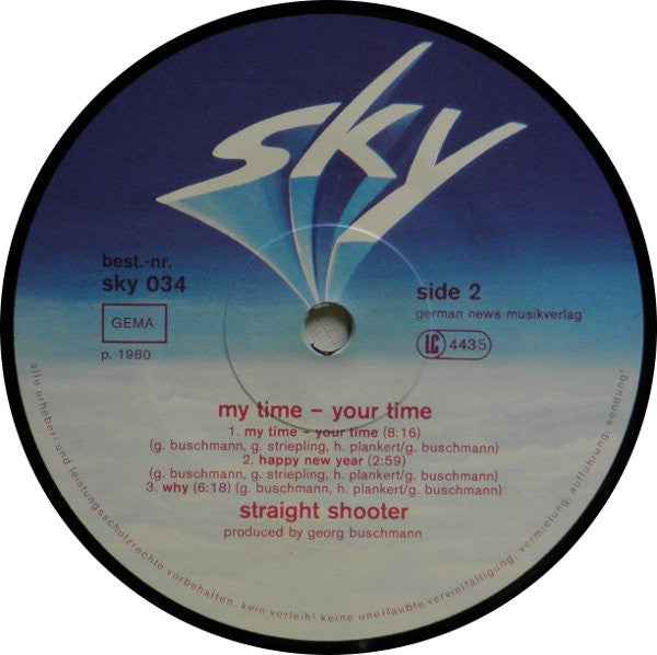 Straight Shooter - My Time - Your Time (LP) (Near Mint (NM or M-))
