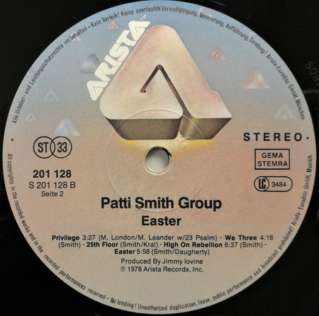 Patti Smith Group : Easter (LP, Album, RE)
