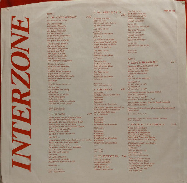 Interzone (2) : Aus Liebe (LP, Album)