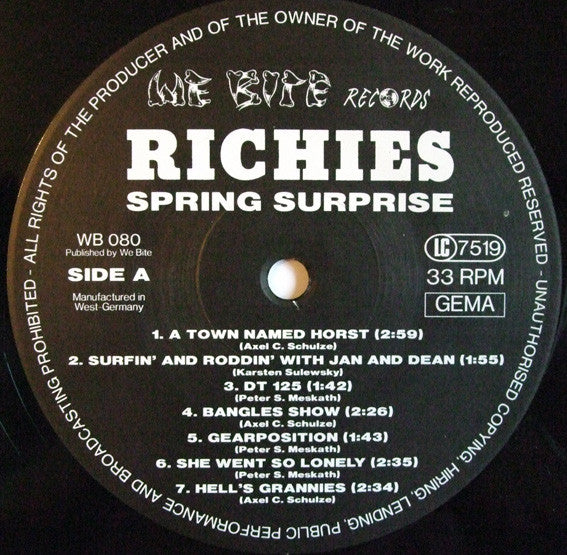 Richies : Spring Surprise (LP, Album)