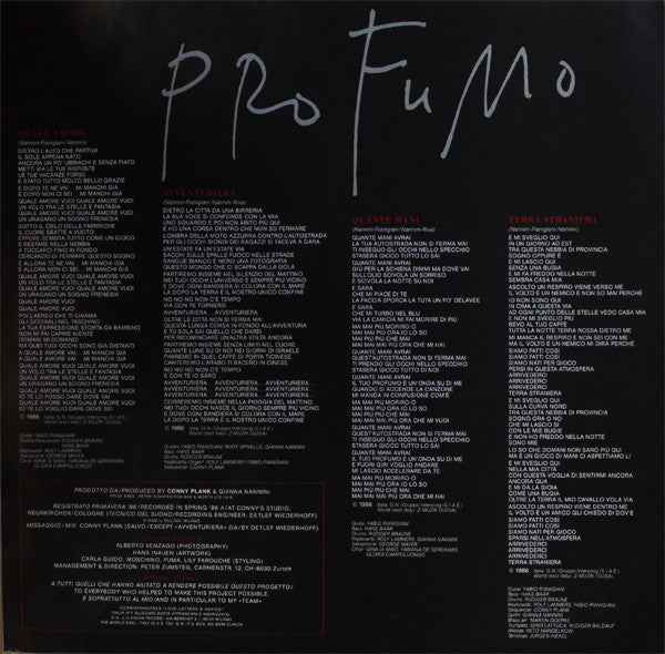 Gianna Nannini - Profumo (LP) (Near Mint (NM or M-))