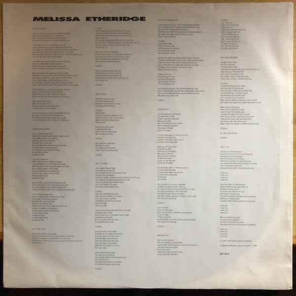 Melissa Etheridge Melissa Etheridge (LP) (Near Mint (NM Or M ))