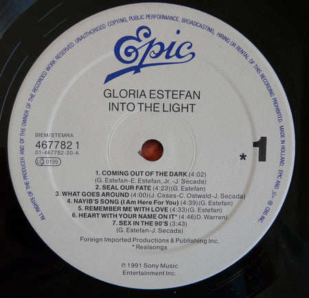 Gloria Estefan : Into The Light (LP, Album)