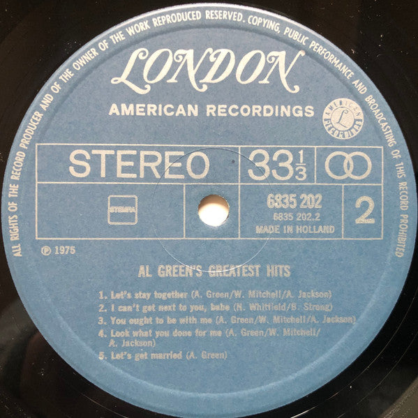 Al Green : Greatest Hits (LP, Comp)