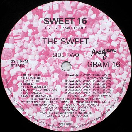 The Sweet : Sweet 16: It's It's....Sweet's Hits (LP, Comp)
