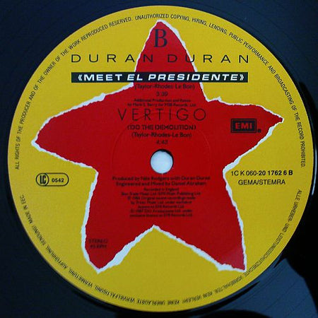 Duran Duran : Meet El Presidente (12", Single)