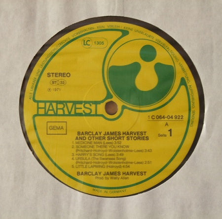 Barclay James Harvest : Barclay James Harvest And Other Short Stories (LP, Album, RE, Gat)