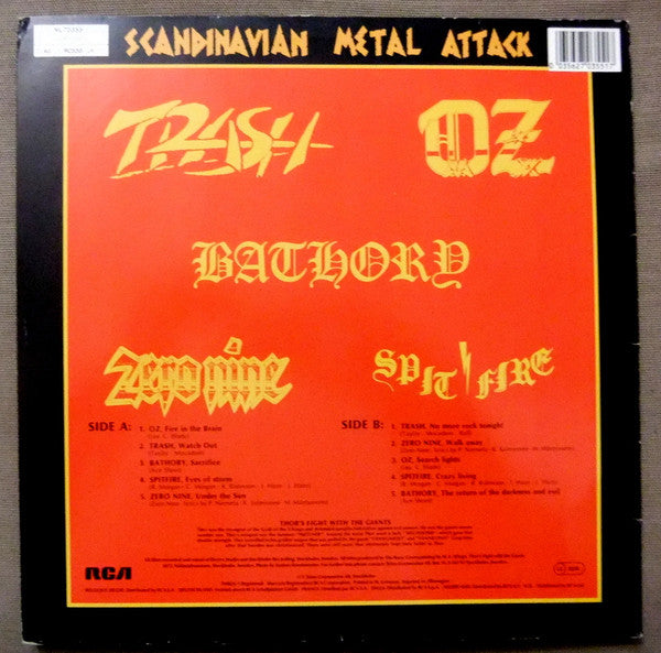 Various : Scandinavian Metal Attack (LP, Comp)