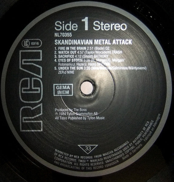 Various : Scandinavian Metal Attack (LP, Comp)