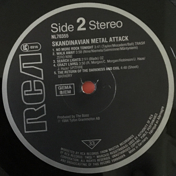 Various : Scandinavian Metal Attack (LP, Comp)