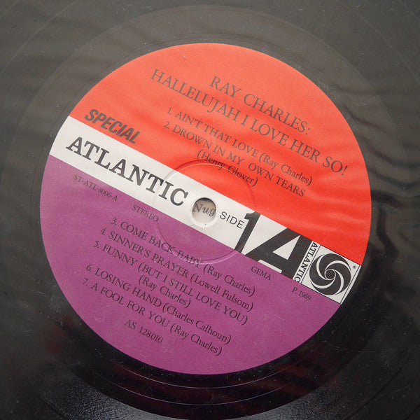 Ray Charles : Hallelujah I Love Her So (LP, Comp, RE)