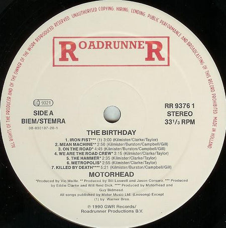 Motörhead : The Birthday Party (LP, Album)