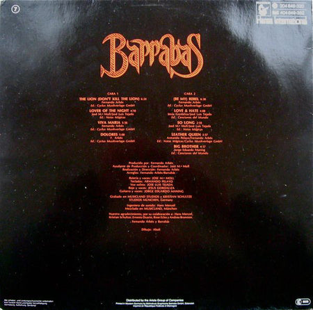 Barrabas : Bestial (LP, Album)