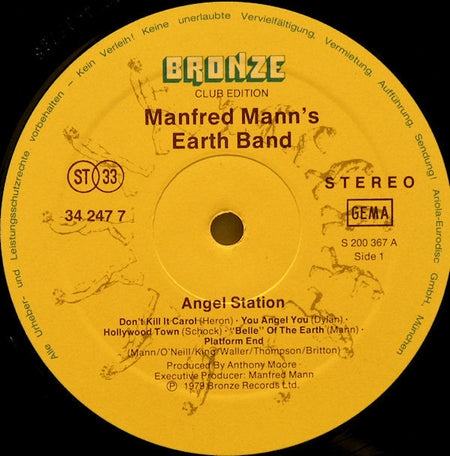 Manfred Mann's Earth Band : Angel Station (LP, Album, Club)