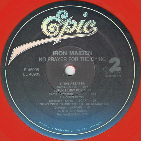 Iron Maiden : No Prayer For The Dying (LP, Album, Ltd, Red)