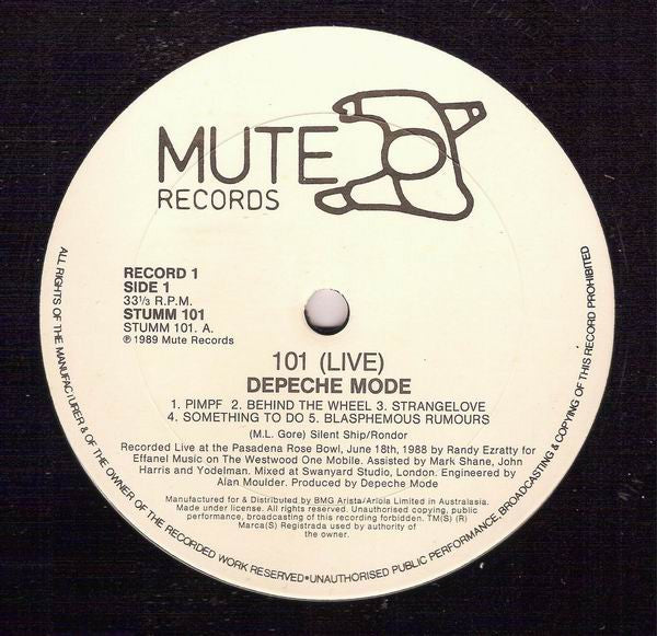 Depeche Mode : 101 (2xLP, Album, Gat)