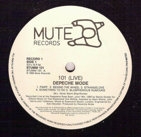 Depeche Mode : 101 (2xLP, Album, Gat)