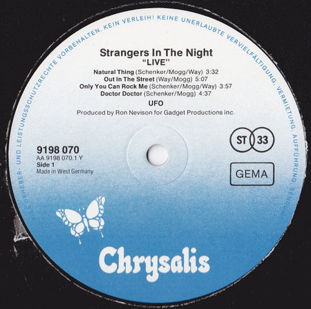 UFO (5) : Strangers In The Night (2xLP, Album, RP)