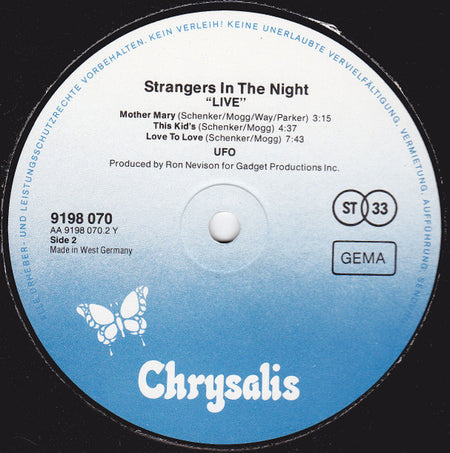 UFO (5) : Strangers In The Night (2xLP, Album, RP)