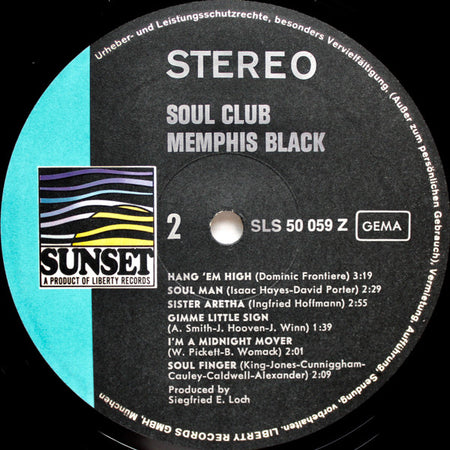 Memphis Black : Soul Club (LP, Album)