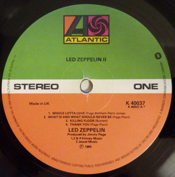 Led Zeppelin : Led Zeppelin II (LP, Album, RE, Gat)