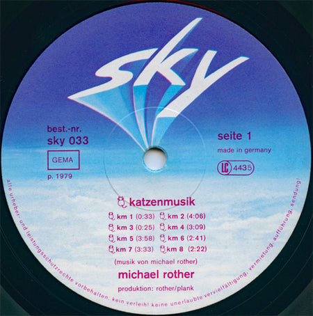 Michael Rother : Katzenmusik (LP, Album)